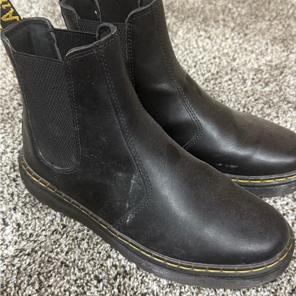 Dr. Martens Black Leather Ankle Boots